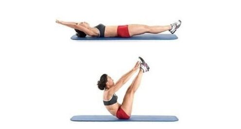 Exercice de repli abdominal pour perdre du poids au niveau des hanches et de l'abdomen