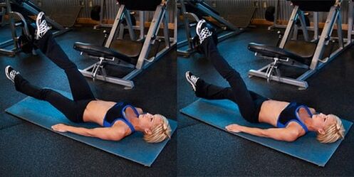 ciseaux d'exercice pour perdre du poids sur les hanches et l'abdomen